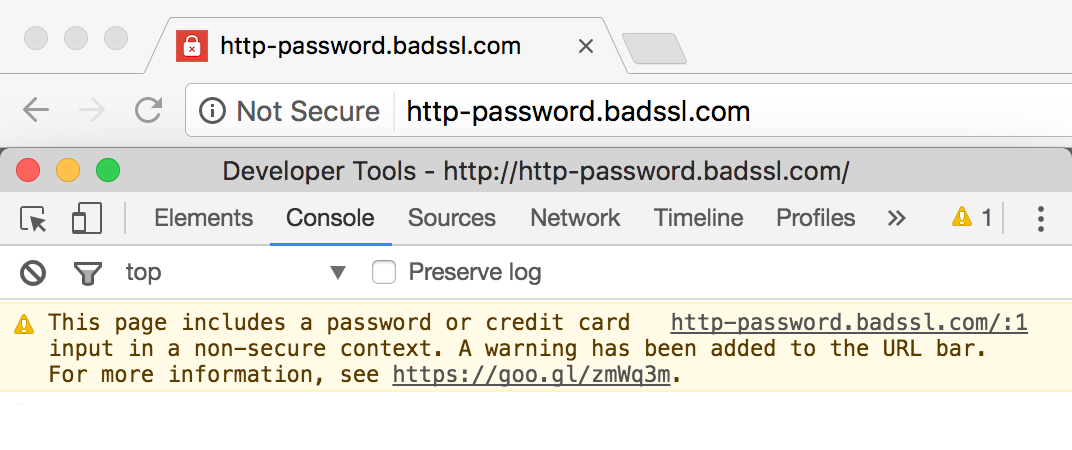 not-secure-warning